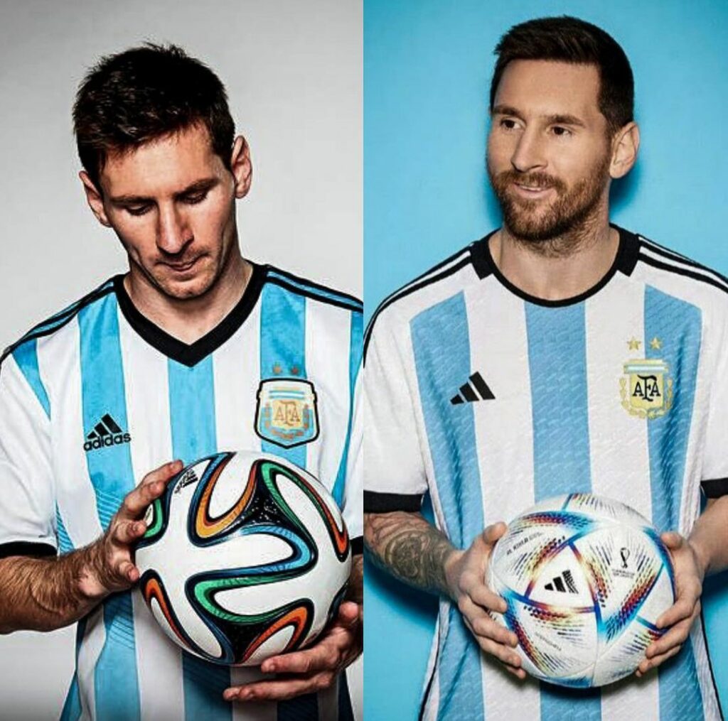 La nueva camiseta argentina igual a la de Brasil 2014