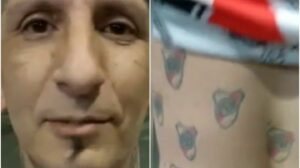 Un hincha se tatuó 257 escudos de River y se hizo viral