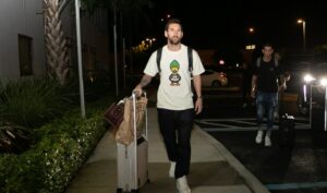 Lionel Messi llegó a Miami con una remera de casi 700 euros